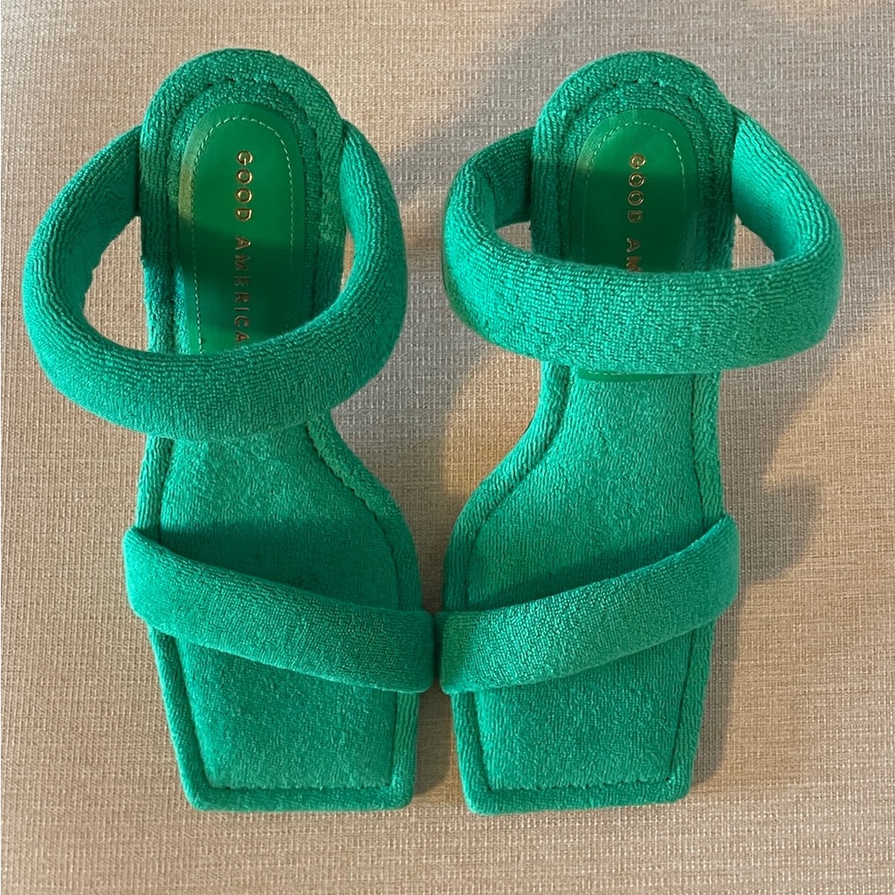 Good American Terry Slip on High Heels Sandals. New. Size 6 - Picture 7 of 16